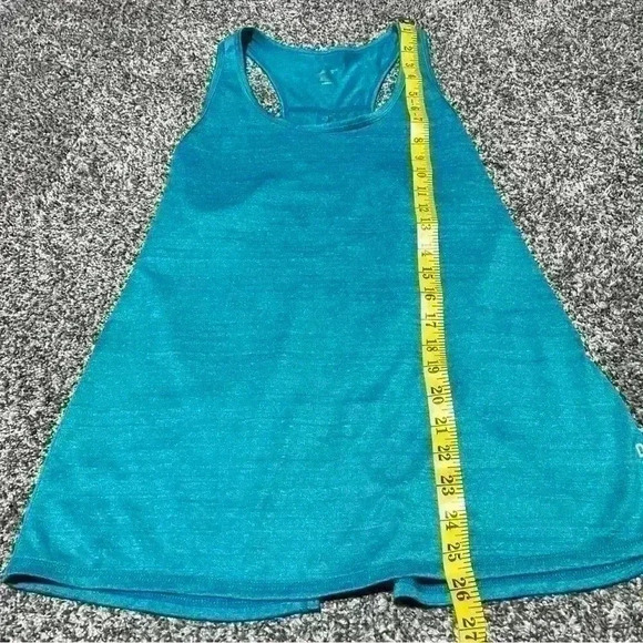 HEAD Tennis Tank Top Womens Size S Ladies Court Scoop Neck Open Back Turquoise - Picture 2 of 7